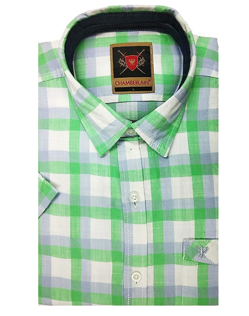Checkered Regular Fit Casual Shirt-Half Sleeves